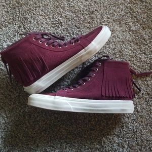 Suede fringed Van's